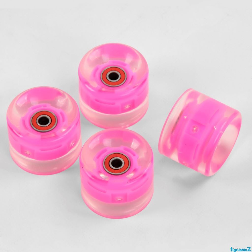 Колеса для скейта Penny Board з підшипником 4шт рожеві 60*45мм SK-0189 Китай