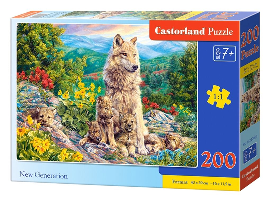 Пазли 200ел Нове покоління 40*29см коробка 32*22*5см B-222087 castrolend