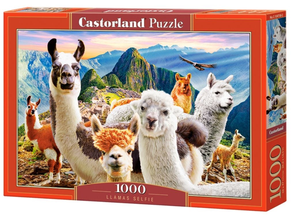 Пазли 1000ел Селфі лам 68*47см коробка 34*24*5см С-104758 Castorlend