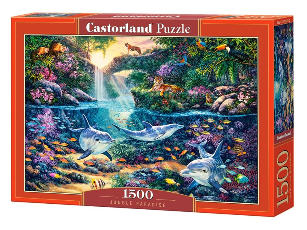 Пазли 1500ел Рай джунглів 68*47см в коробці 37*24*5см B-151875 Castorlend