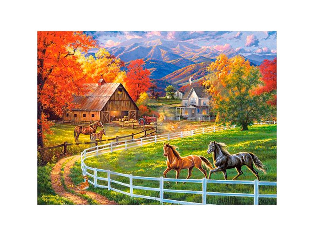 Пазли 200ел Ферма 40*29см коробка 32*22*5см B-222124 castrolend