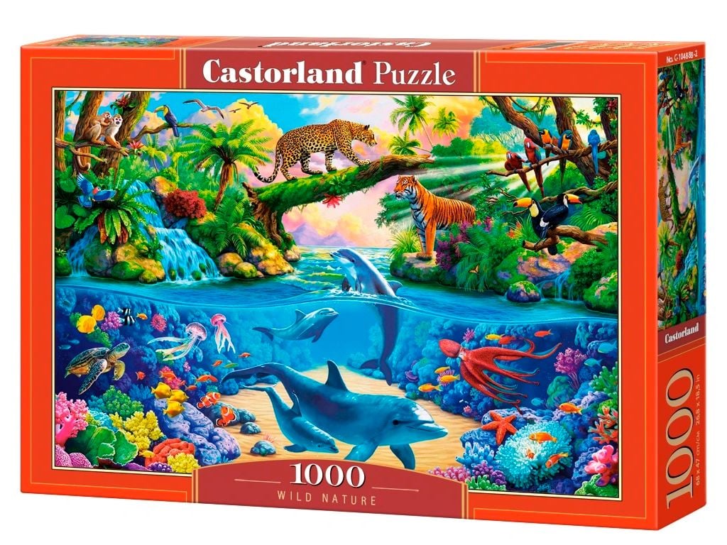 Пазли 1000ел Дика природа 68*47см коробка 34*25*5см C-104888 Castorlend