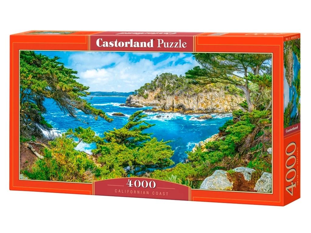 Пазли 4000ел Каліфорнійське узбережжя 138*68см у  коробці 40*27*5,5см С-400355 Castorlend