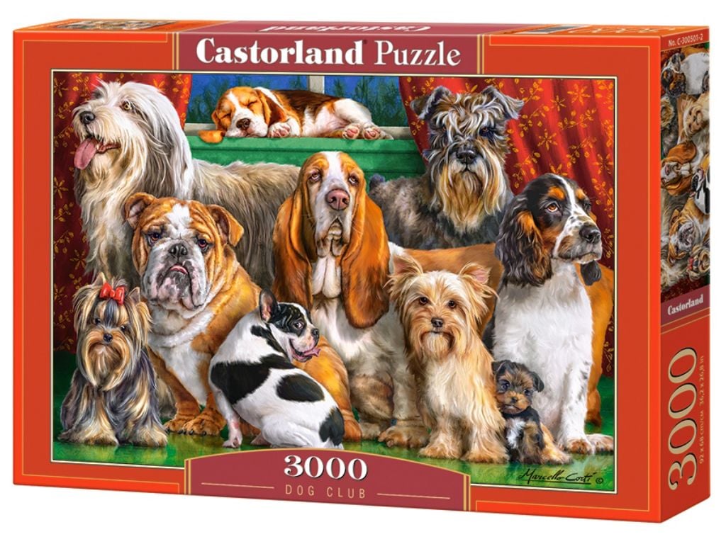 Пазли 3000ел Собаки 92*68см в коробці 40*27*5,5см С-300501 Castorlend