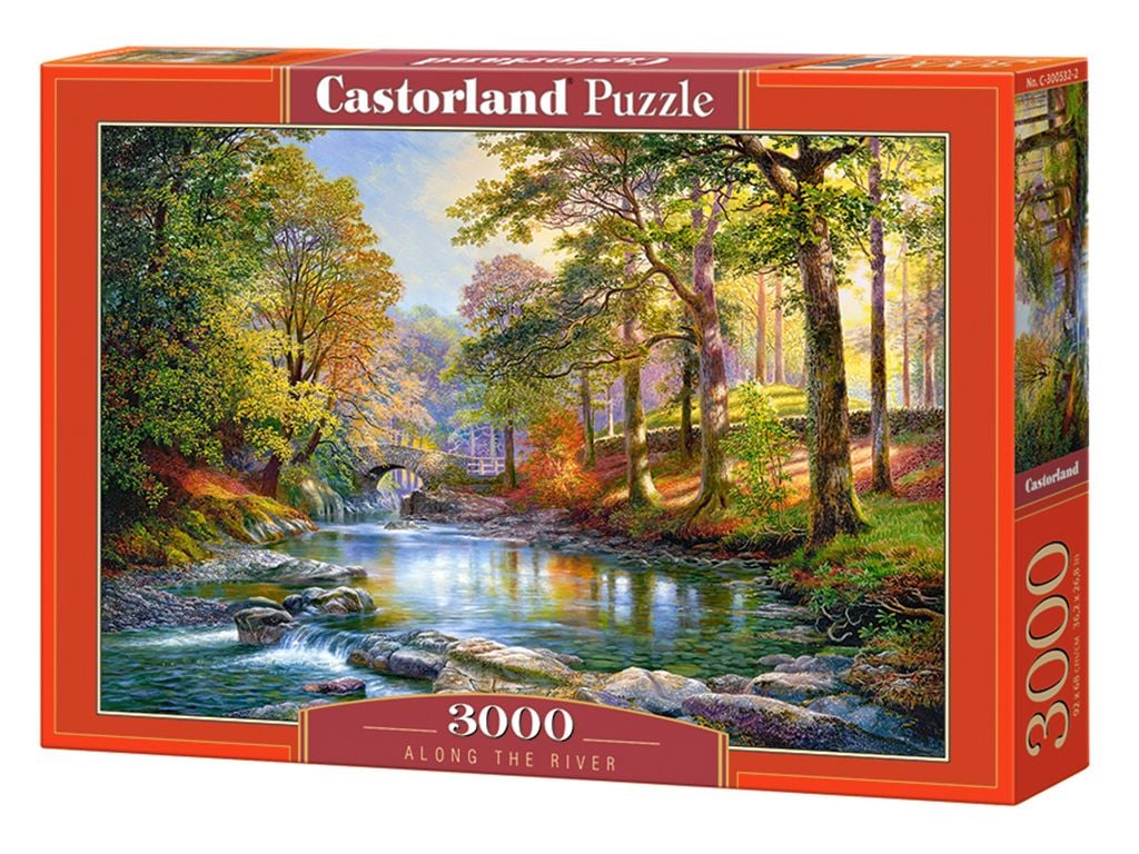 Пазли 3000ел Вздовж річки 92*68см в коробці 40*27*5,5см С-300532 Castorlend