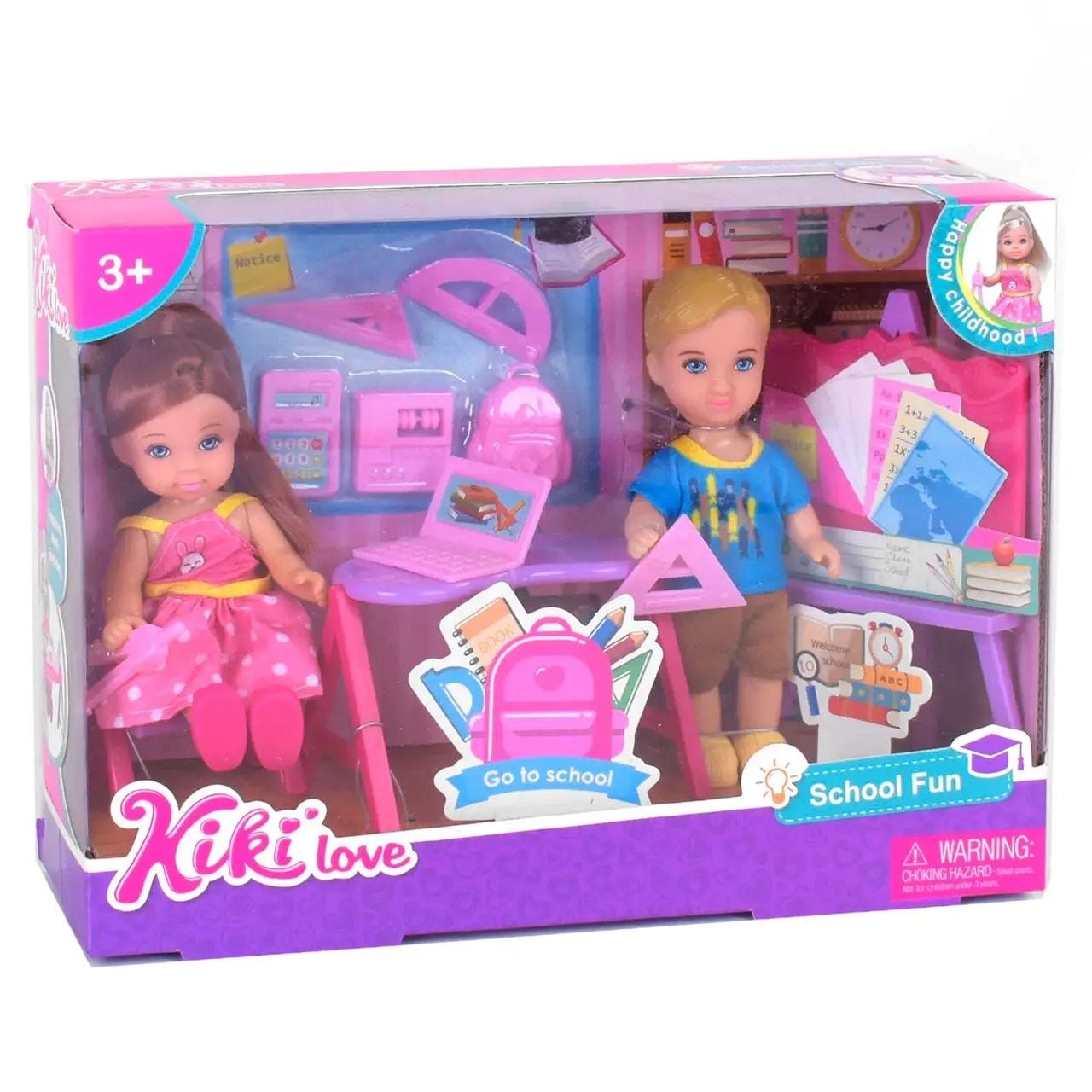 Лялька Kiki Love 2шт у коробці 18*16*7см 88030 Китай