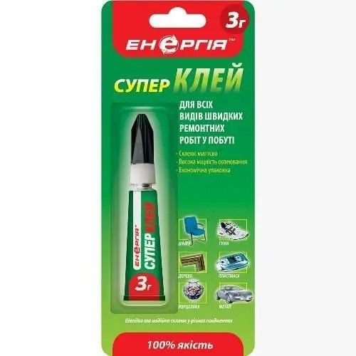 Супер клей Енергія  3г C-018-1 Китай