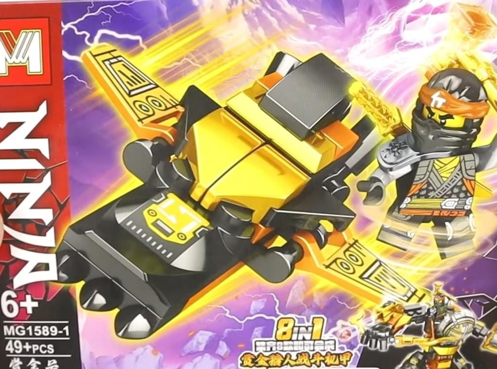 Конструктор 38-49д  NINJA  коробка 10*15*3,5см MG1589 Китай