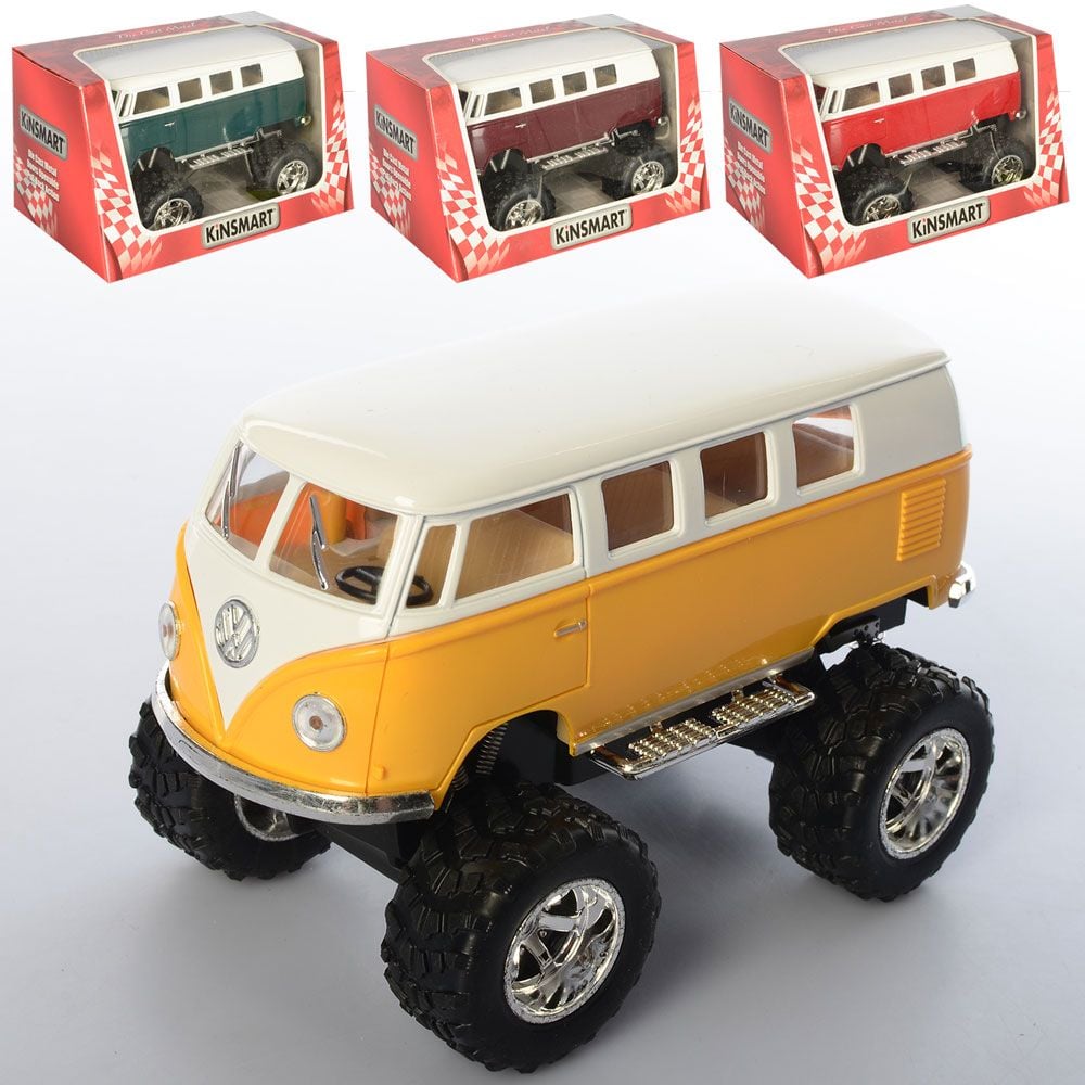 Машина металева Volkswagen Classical Bus інерц  у коробці 16*8*9см KT5060WB kinsmart
