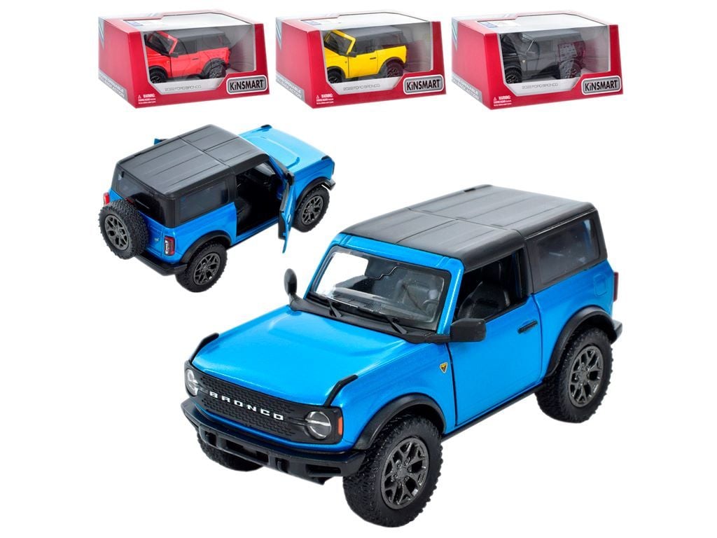Машина металева FORD BRONCO 2022 в коробці 15*7*7см KT5438WB Kinsmart