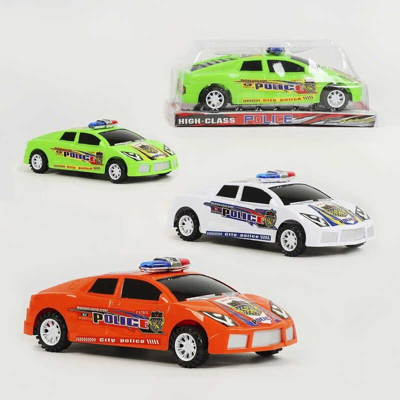 Машина  Поліцейська служба 3 види інерція пласт в слюді 26*13*12см 988B Китай