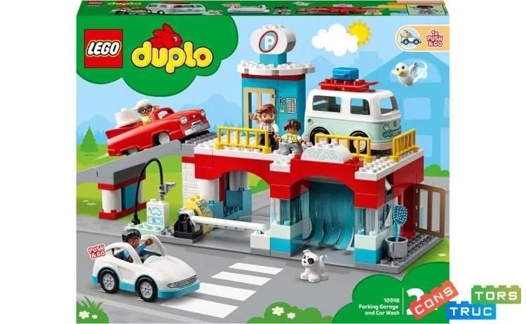 Конструктор LEGO DUPLO 112 ел Гараж і автомийка  у коробці 55*46*12см 10948 LEGO