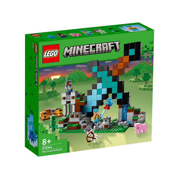 Констуктор 427дет Minecraft Форпост з мечом у коробці 26*28*6см 21244 LEGO
