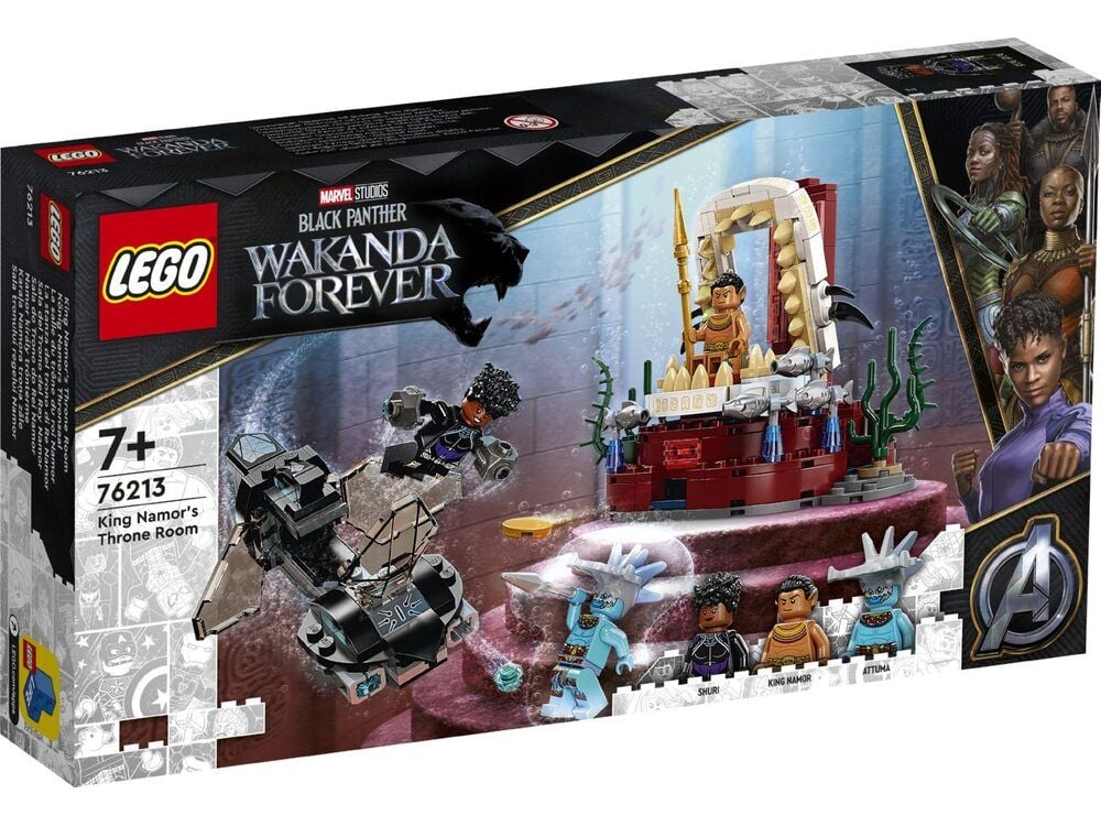 Конструктор 355ел Super Heroes Marvel Тронний зал короля Нэмора у коробці 35*19*6см 76213 LEGO