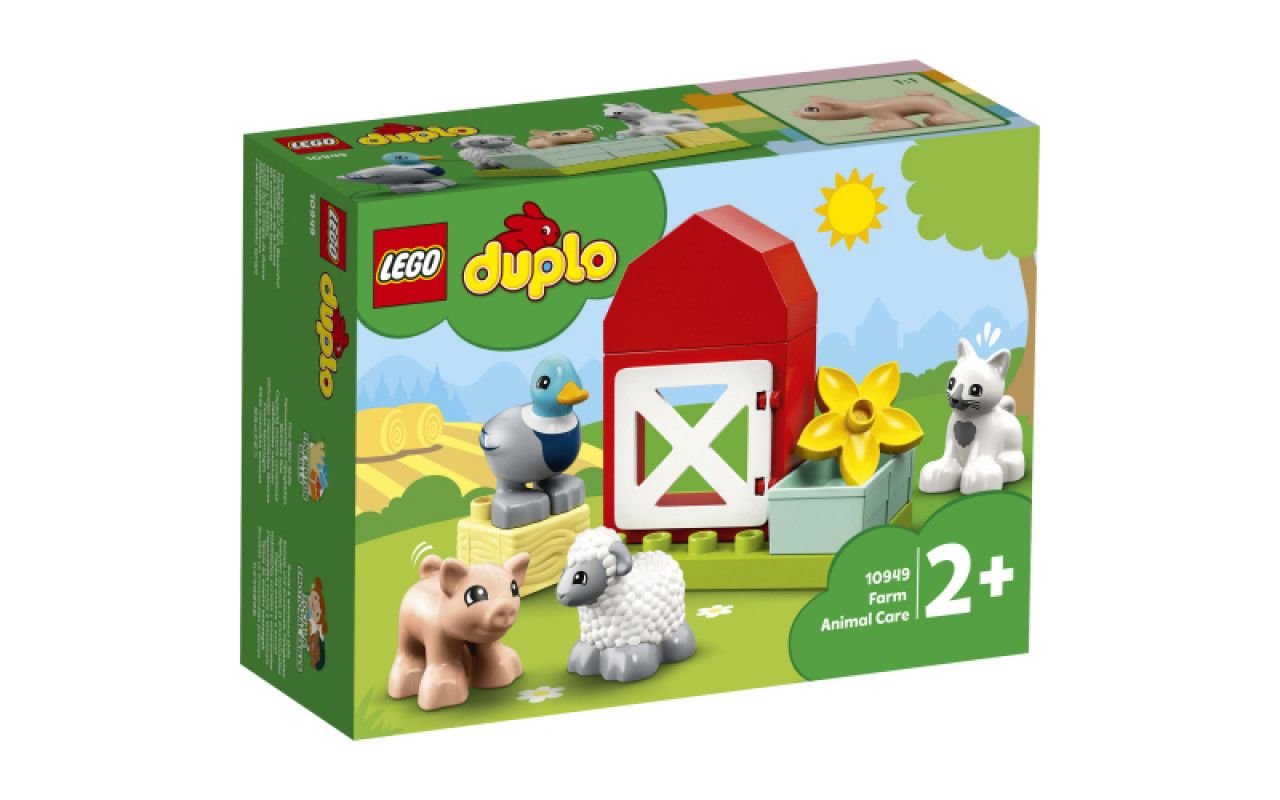 Конструктор LEGO  DUPLO 11ел  Догляд за тваринами на фермі у коробці 19*7*14cm 10949 LEGO