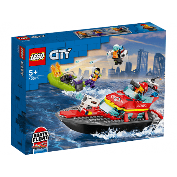 Конструктор 144дет City Човен пожежної бригади коробка 26*6*19cm 60373 LEGO