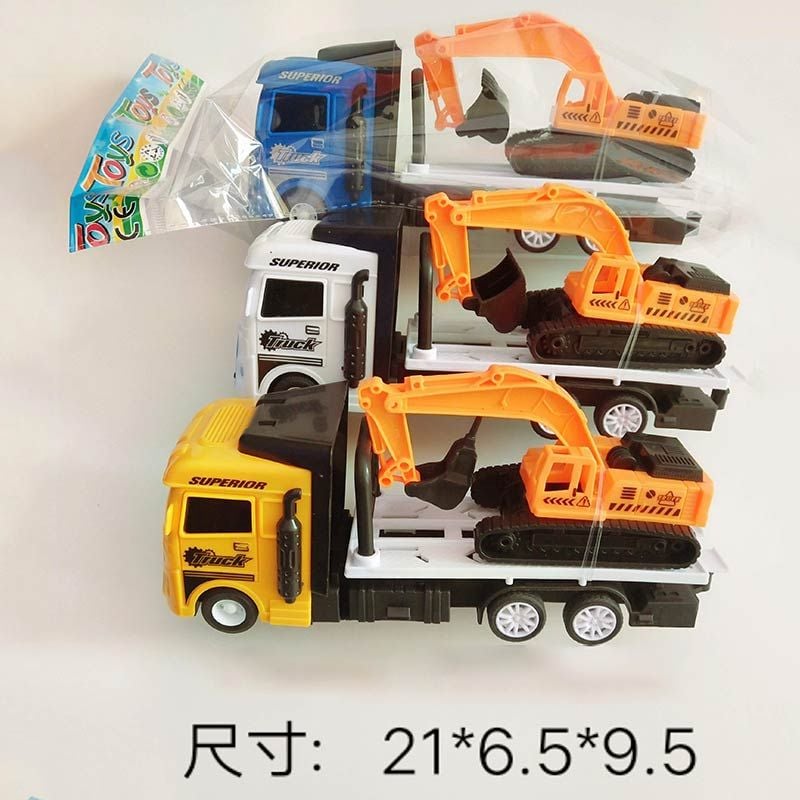 Машина Трейлер пласт інерція 20см у пакеті 24*10*6см 668-14 Китай