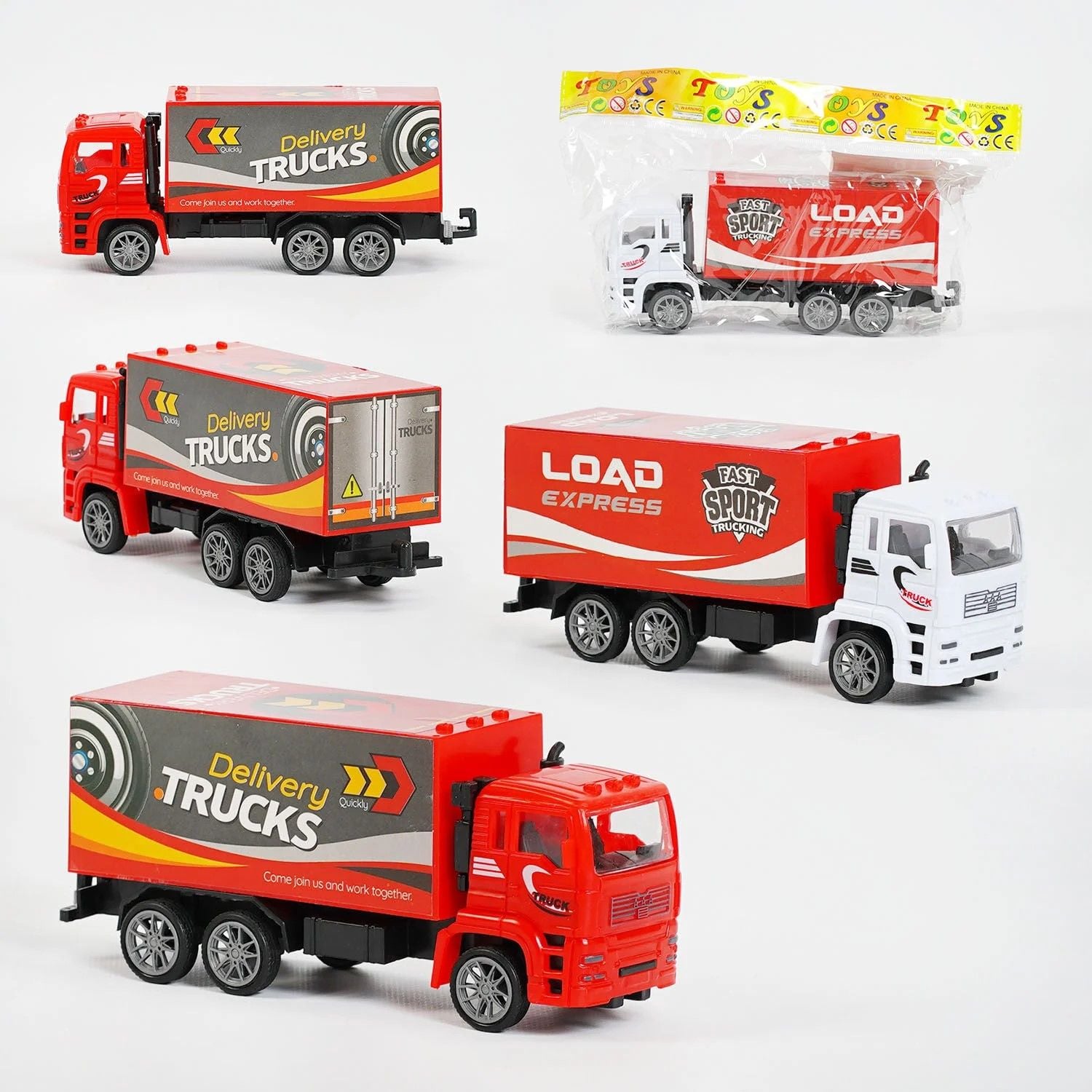 Машина вантажівка 2види інерція 16см пакет 1801-1 Китай