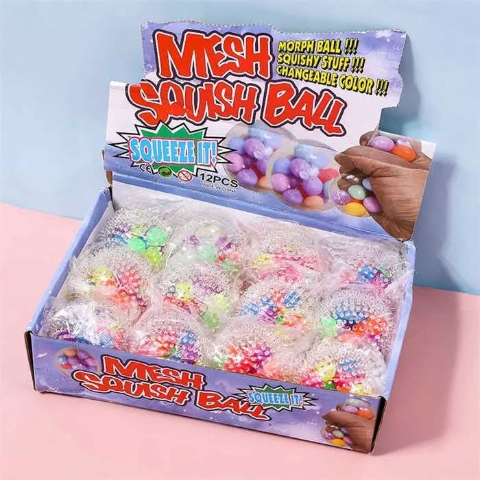 Антистрес Сфера наповнювач кольорові кульки 12шт в блоці по шт 61253 К