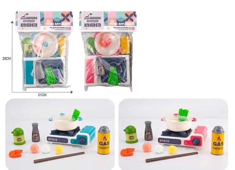 Ігровий набір посуд плитка продукти в пакеті 27*20см 1001A/B Китай