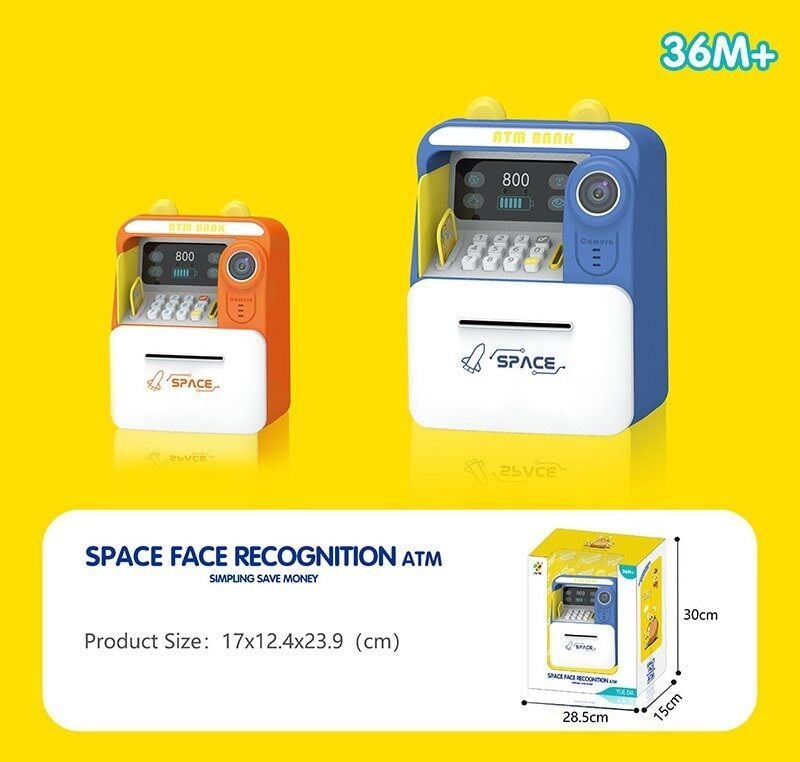 Банкомат- сейф картка на бат звук світло коробка 29*28*15см 7026 Китай