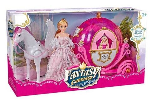 Карета лялька  кінь бат звук ходить коробка 60*34*19см 315A Китай