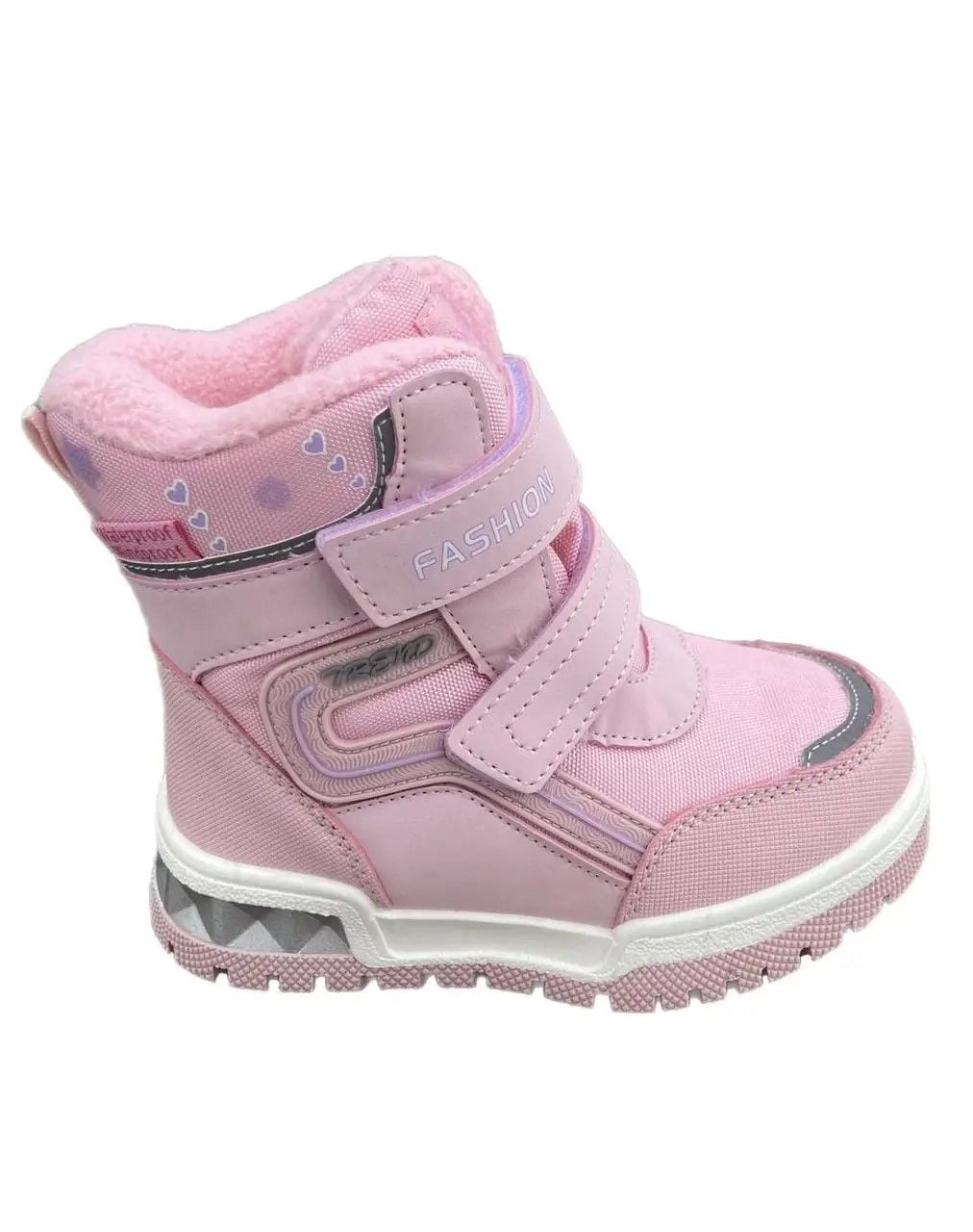 Черевики 23-28р TREND рожеві липучка зима дівчинка T-10843-C Tom.m 24р