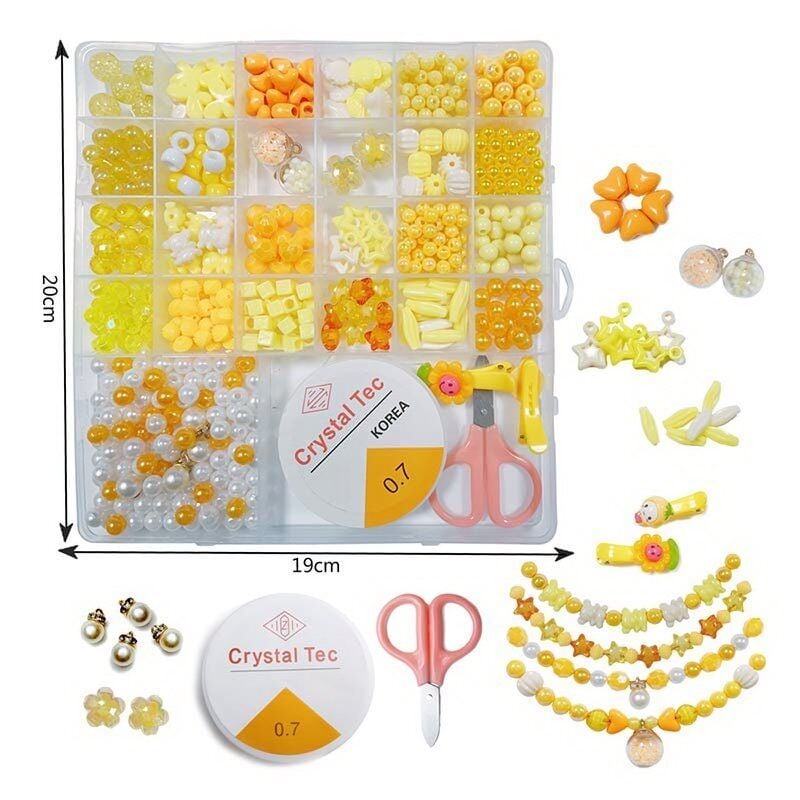 Бісер набір аксесуари пластик у коробці 19*19*2см N088-11 Китай