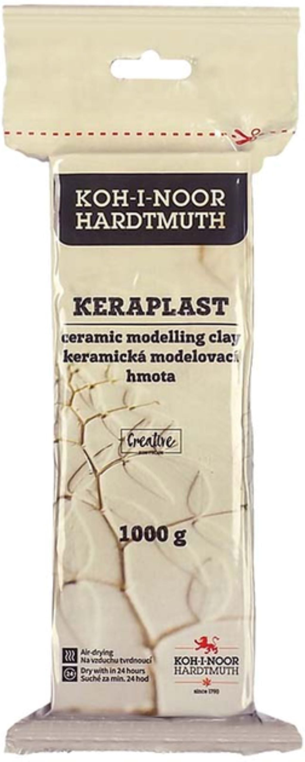 Глина Керомопласт 1000гр біла 131706 Koh-i-noor