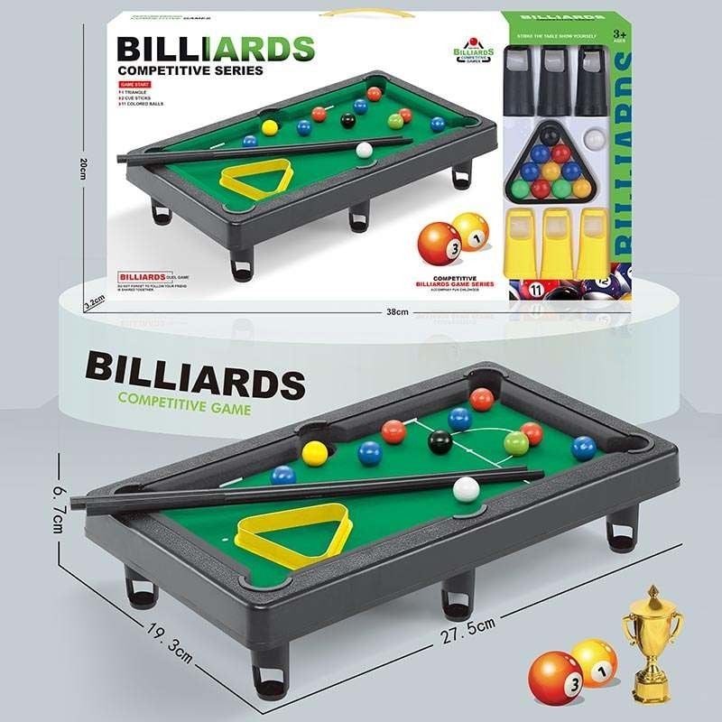 Більярд 41*21см кулі 2 кия  пластик у коробці 55*24*4см HB9982 Китай