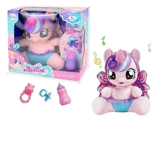 Поні єдиноріг з крилами м'яке тіло муз світло коробка 30*15,5*28 см LY20028 Китай