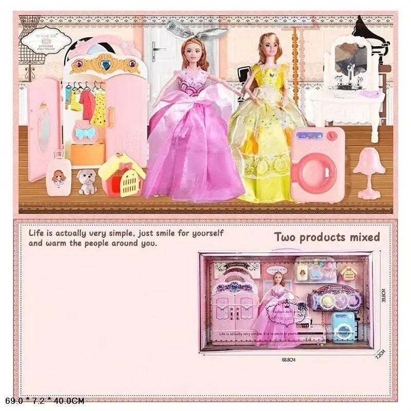 Лялька Барбі Меблі шафа столік аксесуари у коробці 70*36*7см 8703-1 Китай