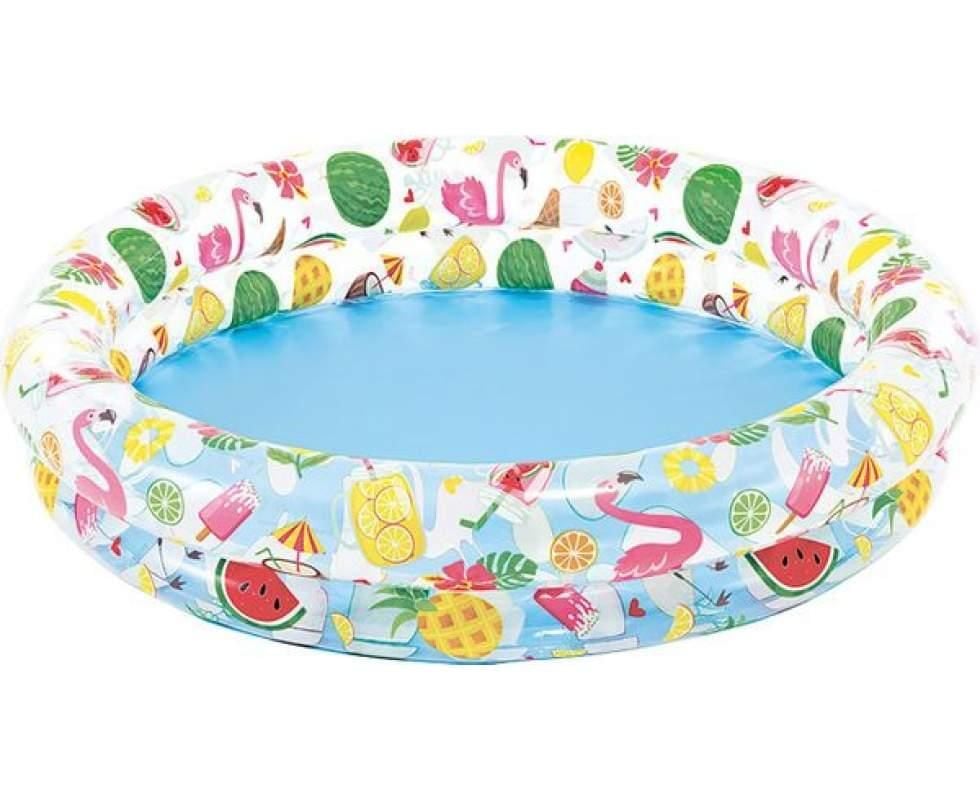 Басейн надувний круглий 1.22*25см 2кільця в коробці 59421NP интекс