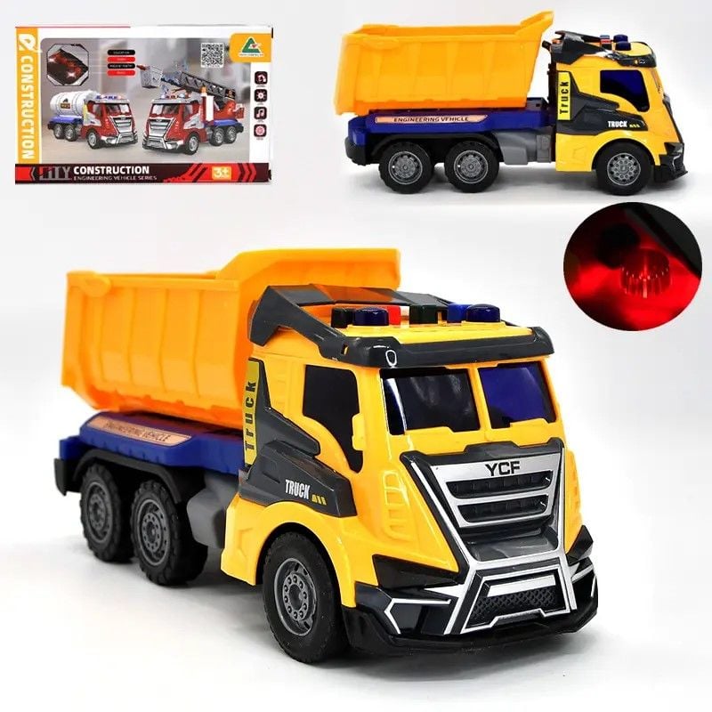 Машина  Бензовоз світло звук на батар у коробці 26*15*11см GTS2105-4 Китай