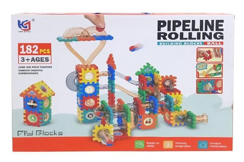 Конструктор 182д  Трек кулькопад коробка 46*33*6см E041 Китай