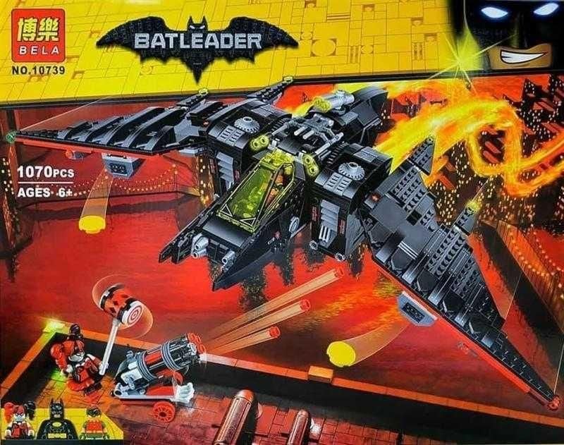 Конструктор 1070д  Batleader Бетмоліт коробка 50*39,5*8,8см 10739 bela