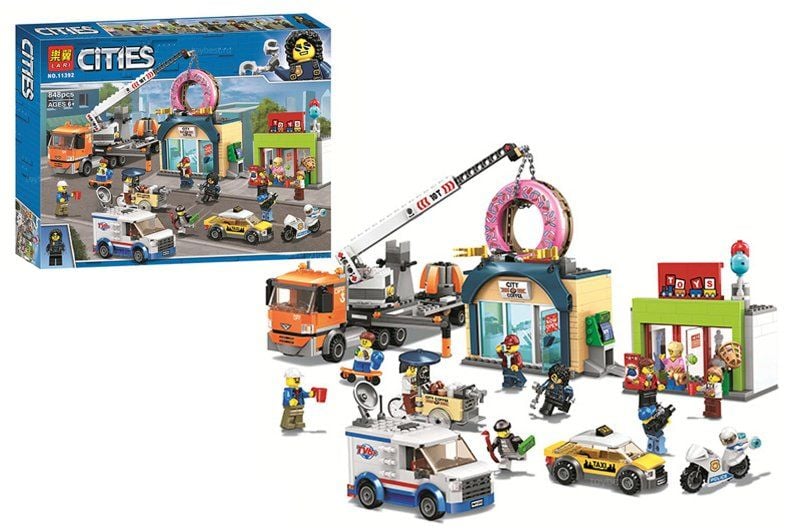 Конструктор Cities 848дет. Відкриття крамниці коробка 50*39,5*7,5см 11392 Lari