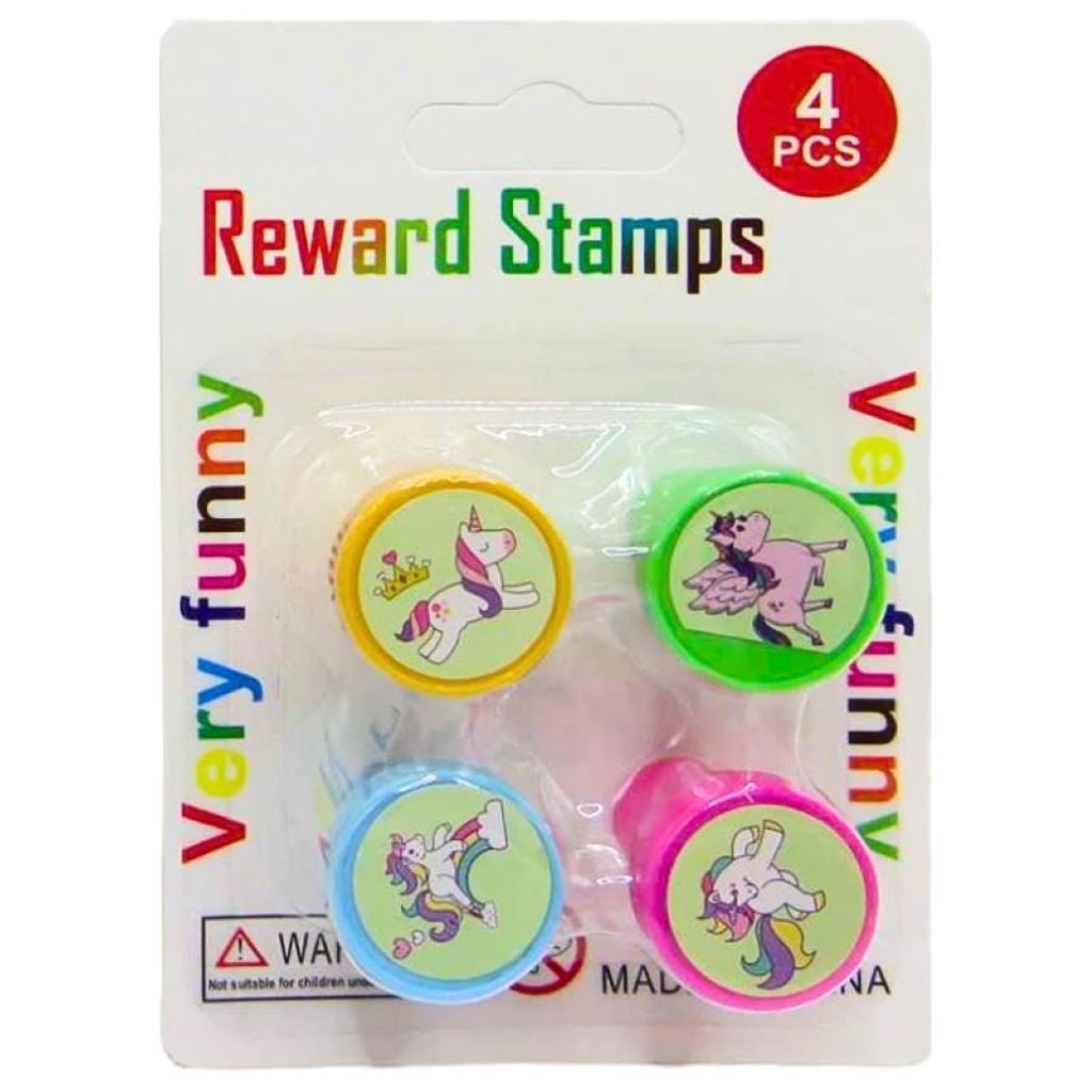 Штампіки набір 4шт Very fanny єдиноріг планшет 13*10см 3302-U Китай