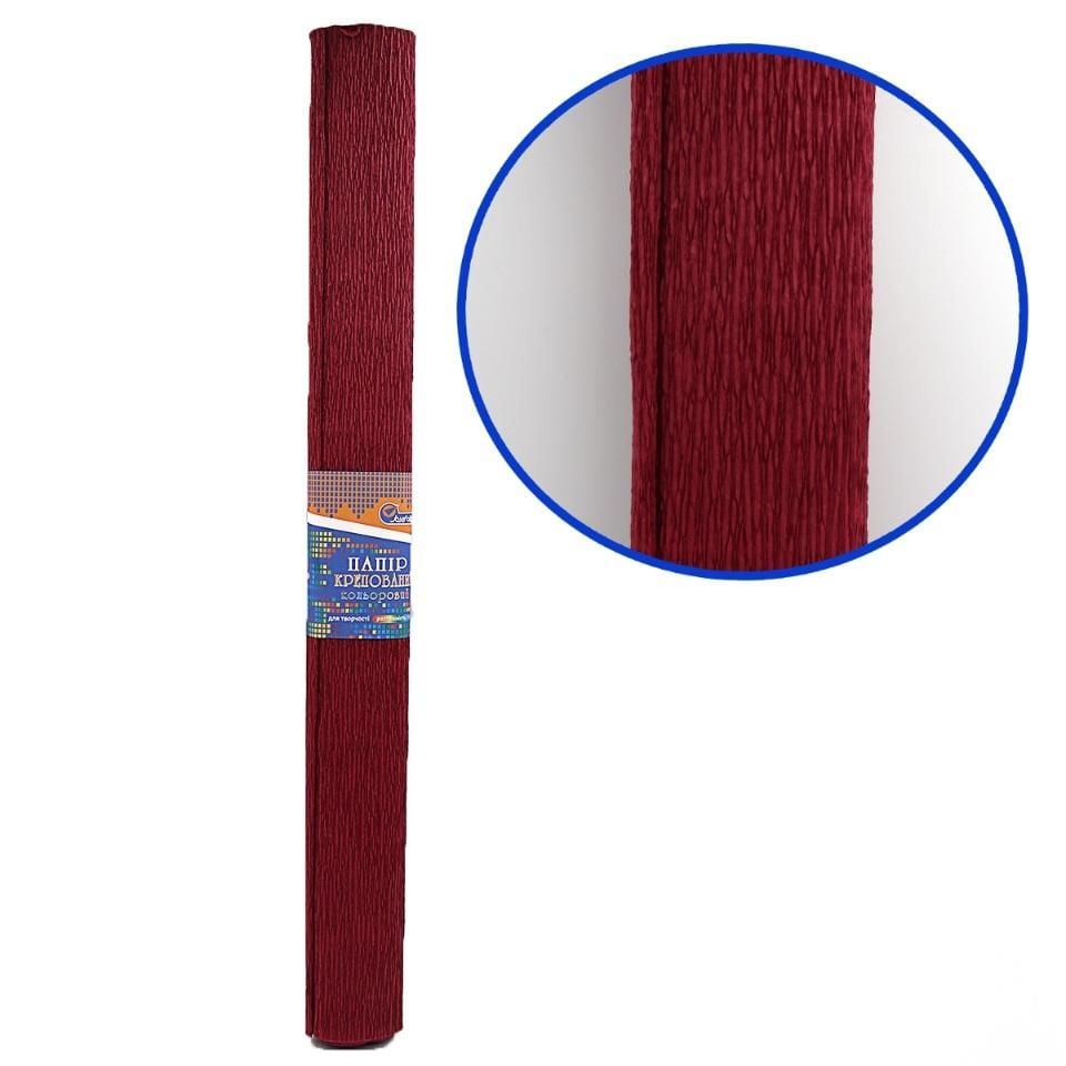 Папір крепований 150% бордовий 95,0г\м 50*200см у пакеті KR150-8002 Josefotten