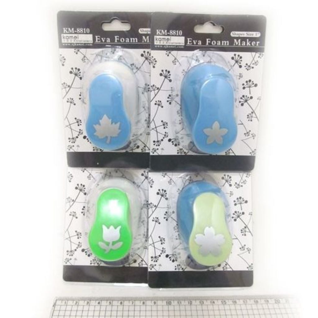 Дирокол фігурний  Візерунки 25mm мікс видів на блістері 14*10см   KM-8810 Китай