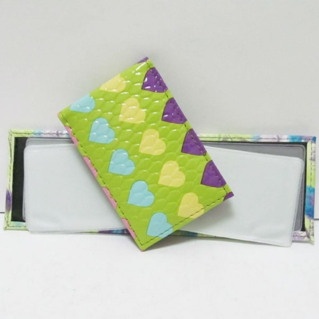 Візитниця дисконт горизонтальна 16 карток 11*7,5 см Серця V-3704 Josefotten