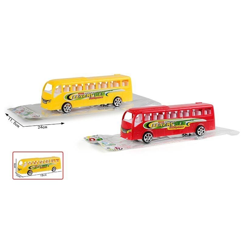 Автобус  пластик інерція 18см пакет 6666 Китай