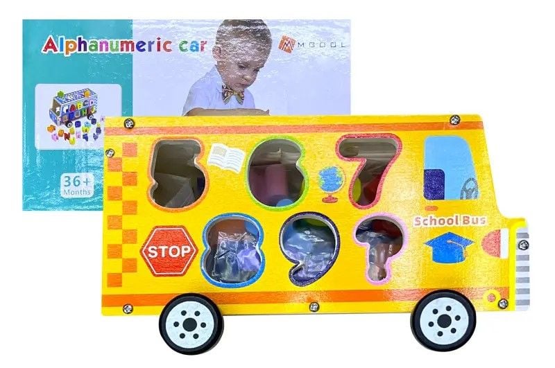 Дерево логіка Машина сортер коробка 22*12*11 см WD13103 Китай