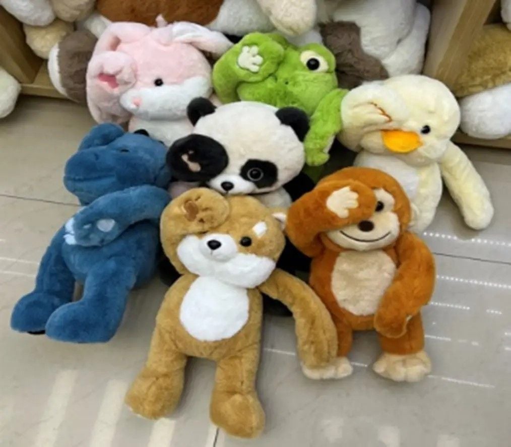 М'яка іграшка Тварини 35см довгі ручки з магнітами, закриває лапками очи, мікс  видів K15203 Китай