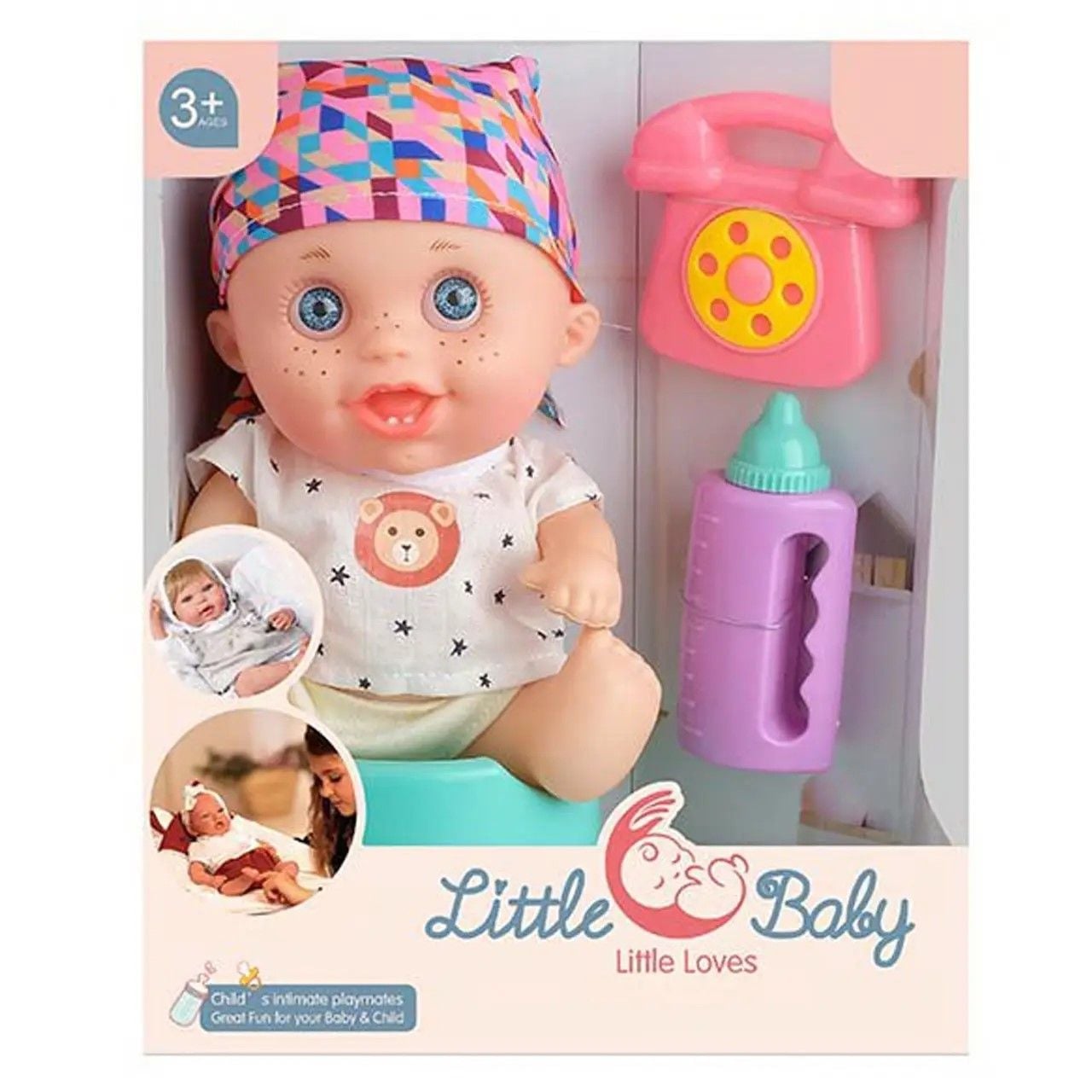 Пупс Little Baby аксесуари коробка 22*18*12см AD6606-2 Китай
