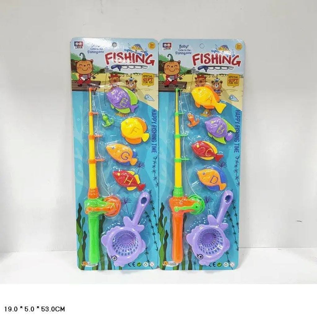 Риболовля 1вудка 4 рибки сачок планшет 53*19см 329-A26A Китай