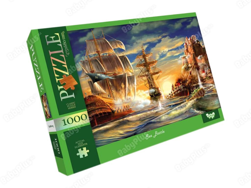 Пазли 1000д Sea Battle 475*680 коробка 37*28*4см C1000-12-08 danko toys