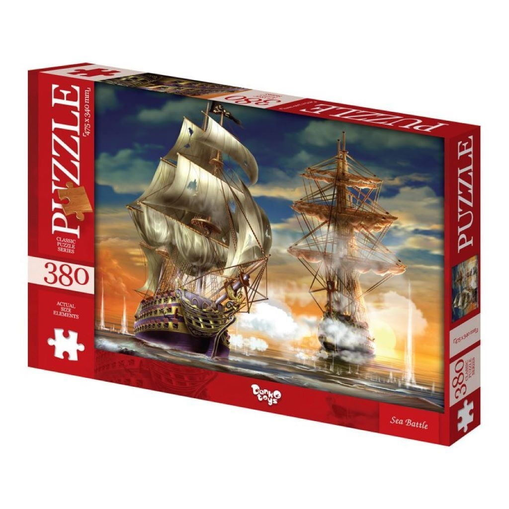 Пазли 380д Sea Batle 475*340 коробка 35*24*3см C380-06-08 Danko toys