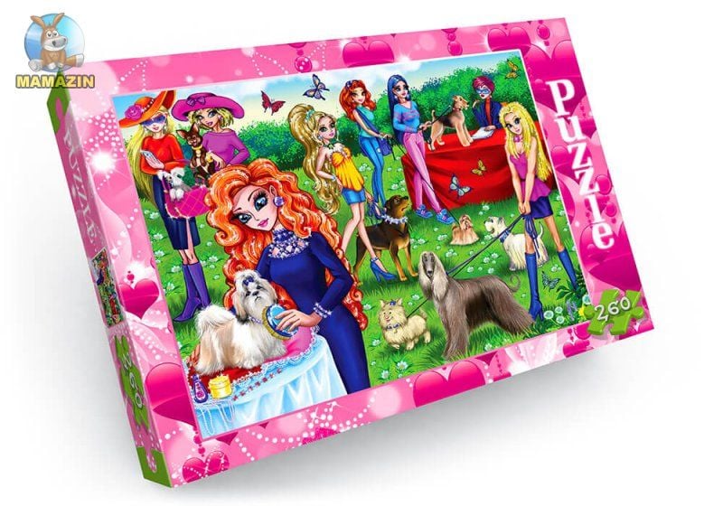 Пазли 260д герои мульт Барбі і пес коробка C260-12-06 danko toys