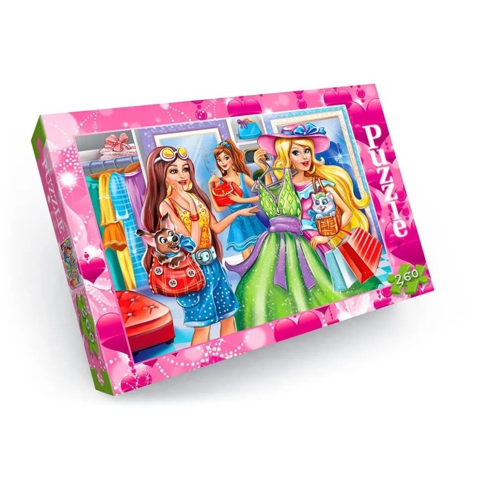 Пазли 260д Барбі шопінг коробка C260-12-14 danko toys